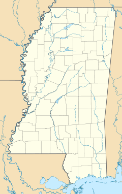 Map of Mississippi showing the general location of the Natchez District