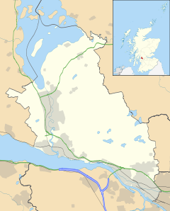 Dumbarton is located in West Dunbartonshire
