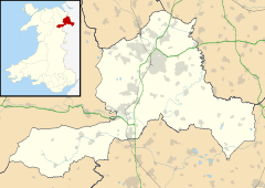 Chirk is located in Wrexham