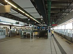 Two platforms of Chai Wan Station