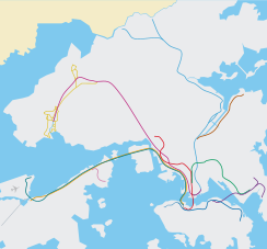 Hong Kong MTR system map