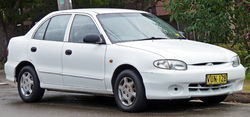 1998–2000 Hyundai Excel (X3) GLX sedan (Australia)