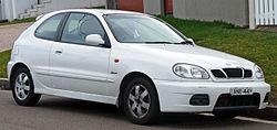 1999–2002 Daewoo Lanos (T100) Sport 3-door hatchback (Australia)