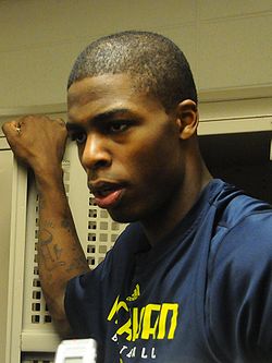 DeShawn Sims in locker room (2010-01-23)
