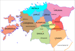 Location of Saaremaa