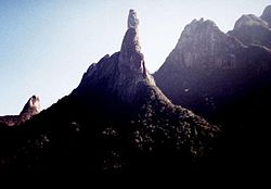 God's Finger, a rocky formation of Serra do Mar near Rio de Janeiro