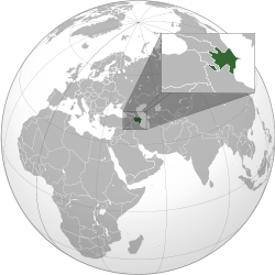 Location of Azerbaijan