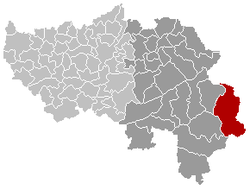 Büllingen Liège Belgium Map.png