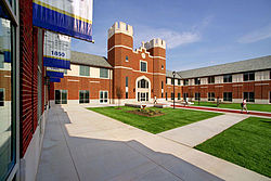 The turrets and main entrance of CBC.