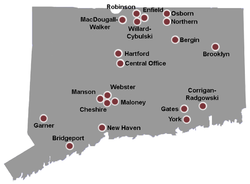 CT - DOC Facilities Map.png