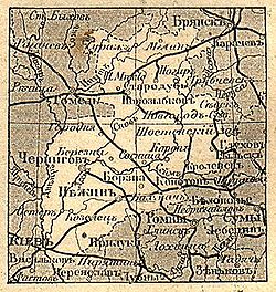 Location of Chernigov