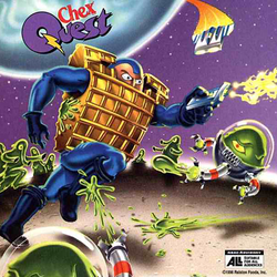 Cover art from the game's original CD sleeve as found in boxes of Chex cereal in 1996.