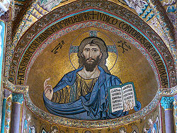 Christus Pantokrator in the apsis of the cathedral
