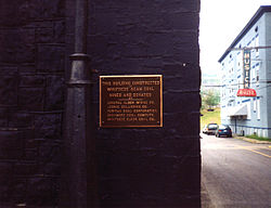 Plaque on the Coal House