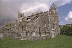 Corcomroe Abbey as viewed from the southeast