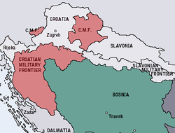 Location of Croatian Military Frontier