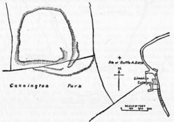 Plan of earthworks at Cannington Camp