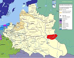 Location of Chernihiv Voivodeship