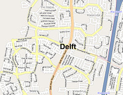 Street map of Delft