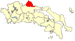 Location of Domokos Province