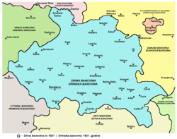 Location of Drina Banovina