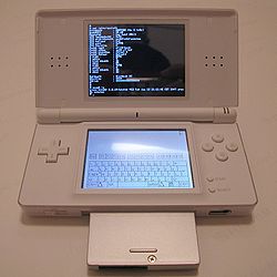 Ds lite with slot-2 device running dslinux.jpg