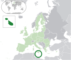 Location of  Philosophy in Malta  (dark green)– in Europe  (green & dark grey)– in the European Union  (green)  —  [Legend]