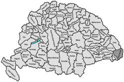Location of Háromszék