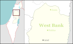Mehola is located in the West Bank