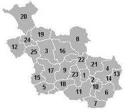The municipalities of Overijssel