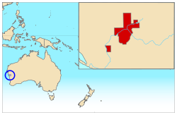 Location of Principality of Hutt River
