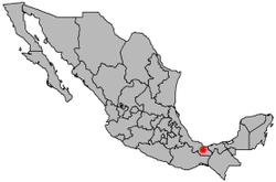 Minatitlán lies along the Coatzacoalcos River on the Isthmus of Tehuantepec