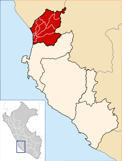 Location of the province Chincha in Ica.svg
