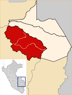 Location of the province Manu in Madre de Dios.svg