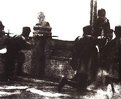 The National Revolutionary Army troops defending the Marco Polo Bridge, 1937