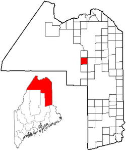 Location of Nashville Plantation, Maine