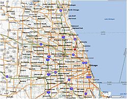Midwest Suburban Baseball League Chicago locations