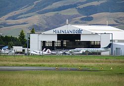 Mainland Air hangar at Dunedin International Airport in 2009