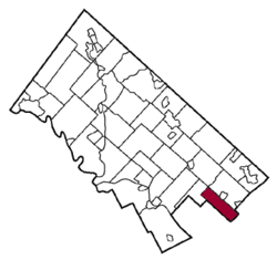 Map of Cheltenham Township, Montgomery County, Pennsylvania Highlighted.gif