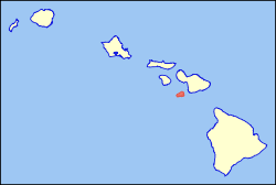 Map of Hawaii highlighting Kahoolawe.svg