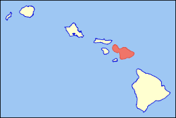 Map of Hawaii highlighting Maui.svg