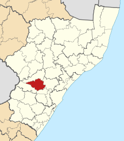 Location in KwaZulu-Natal