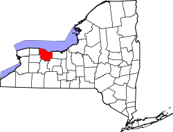 Map of New York highlighting Monroe County.svg