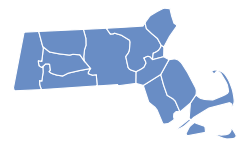 Massachusetts Election Results by County, all Democratic.svg