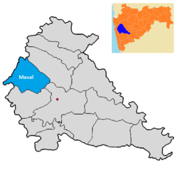 Maval tehsil in Pune district.png
