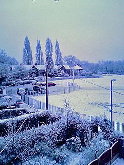 Riverside Avenue on Merseybank during the winter of 2005