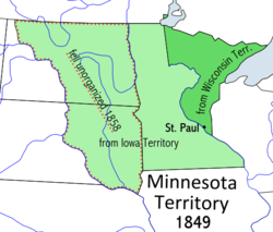 Location of Minnesota Territory