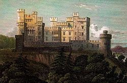 19th century painting of the former castle