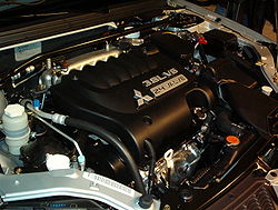 A 6G75 engine in a 2005 Mitsubishi Galant.
