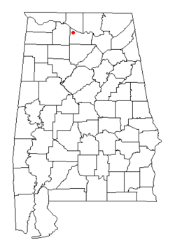 Location of the Moulton Heights suburb of Decatur